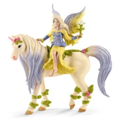 Fairy Sera With Blossom Unicorn By Schleich