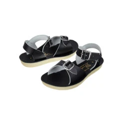 Surfer Sandals In Black By Salt-Water