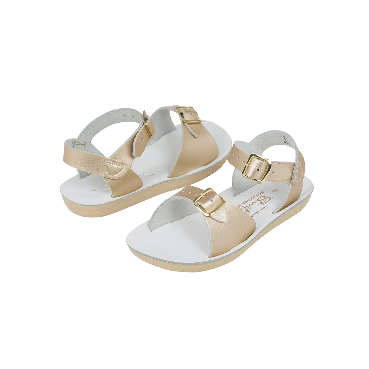 Surfer Sandals In Gold By Salt-Water