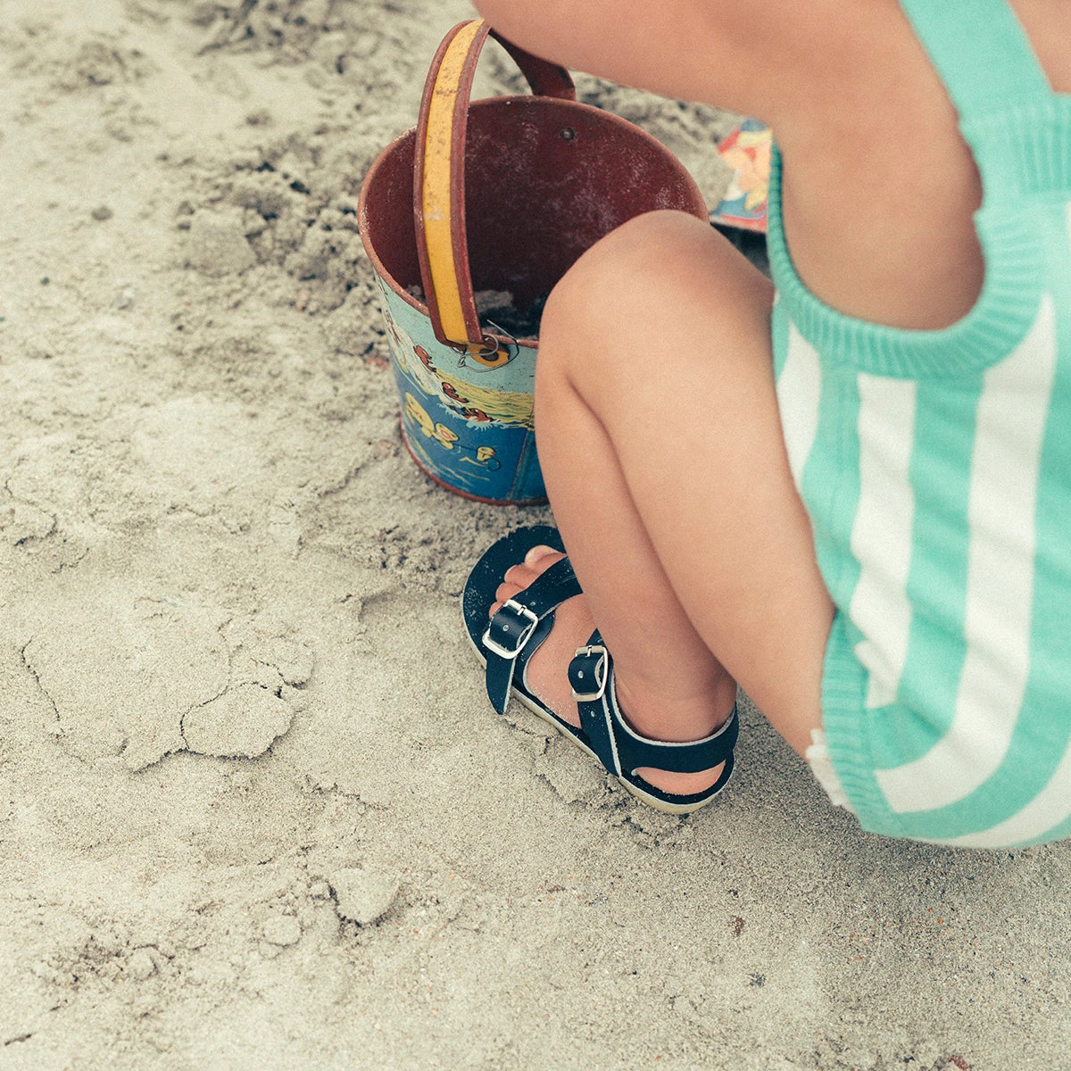 Surfer Sandals In Navy By Salt-Water - Image 6
