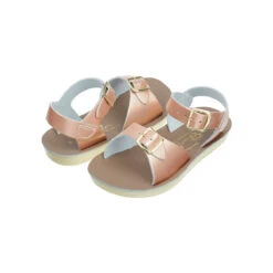 Surfer Sandals In Rose Gold By Salt-Water