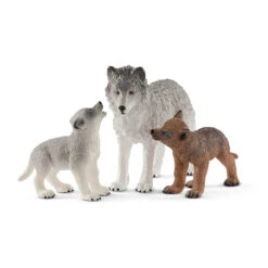 Mother Wolf With Pups By Schleich