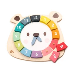 Bear Colours Clock By Tender Leaf Toys