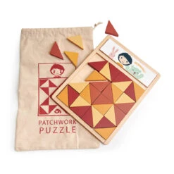Patchwork Quilt Puzzle By Tender Leaf Toys