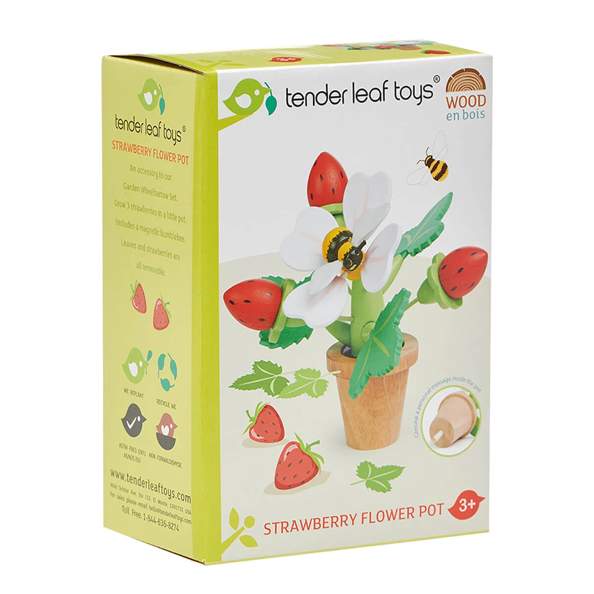 Strawberry Flower Pot By Tender Leaf Toys - Image 3