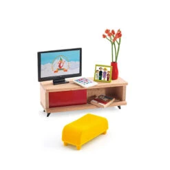 The TV Room Dolls House Furniture By Djeco