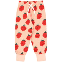 Raspberries Sweatpant In Peach By Tinycottons