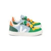 V-10 Small Suede Velcro Trainers In Multico / Steel By Veja
