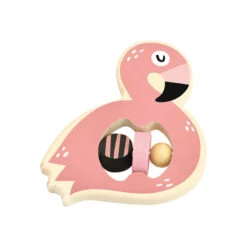 Michelle Carlslund Flamingo Rattle By Vilac