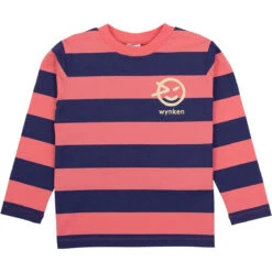 Riga Base Layer T Shirt In Plush Pink / Navy By Wynken