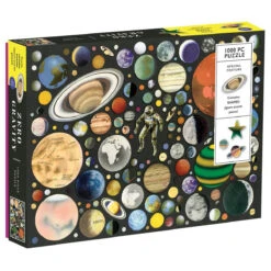 Zero Gravity 1000 Piece Puzzle With Shaped Pieces By Mudpuppy
