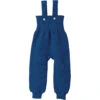 Knitted Merino Dungaree Trousers In Navy By Disana