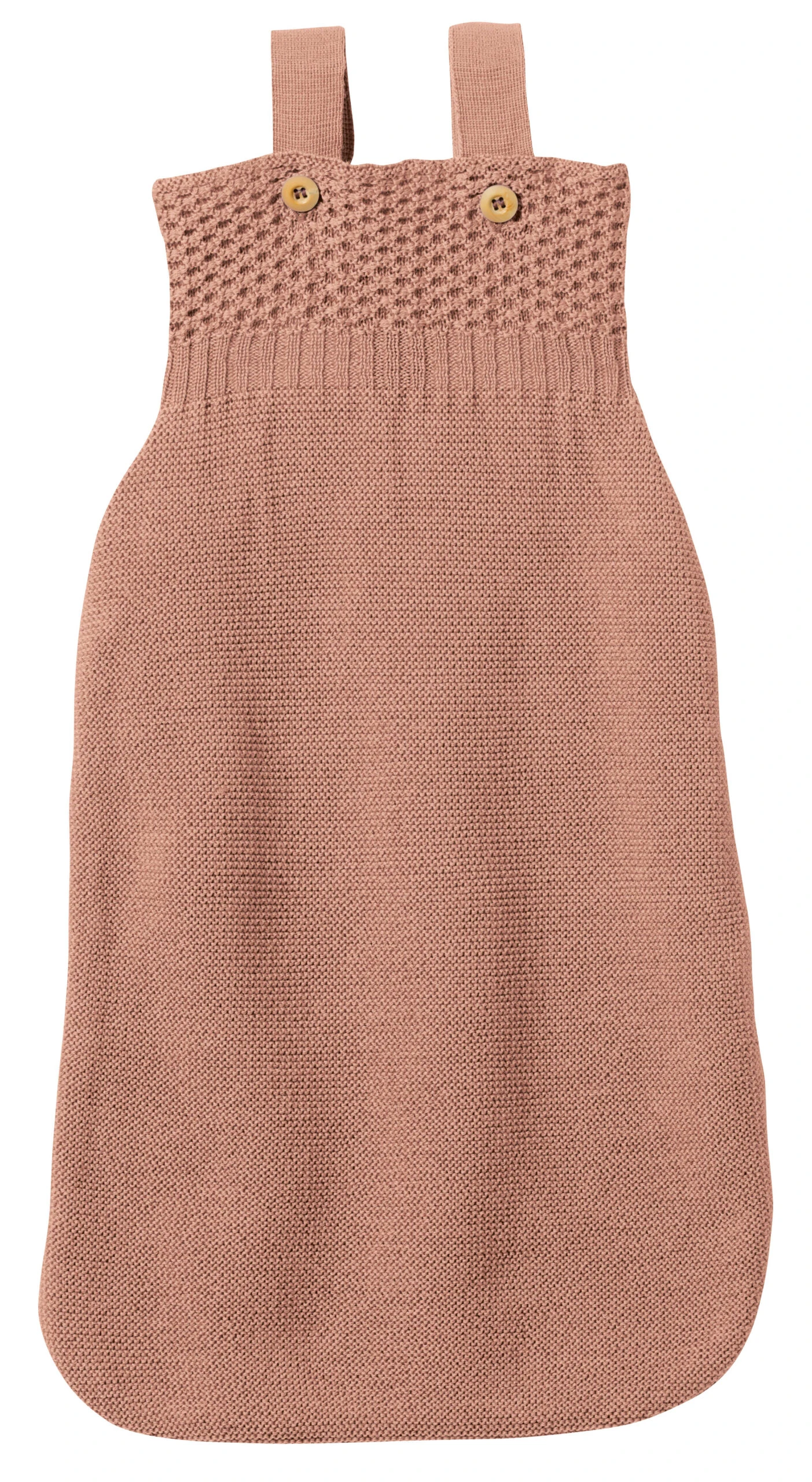 Knitted Merino Sleeping Bag In Rose By Disana