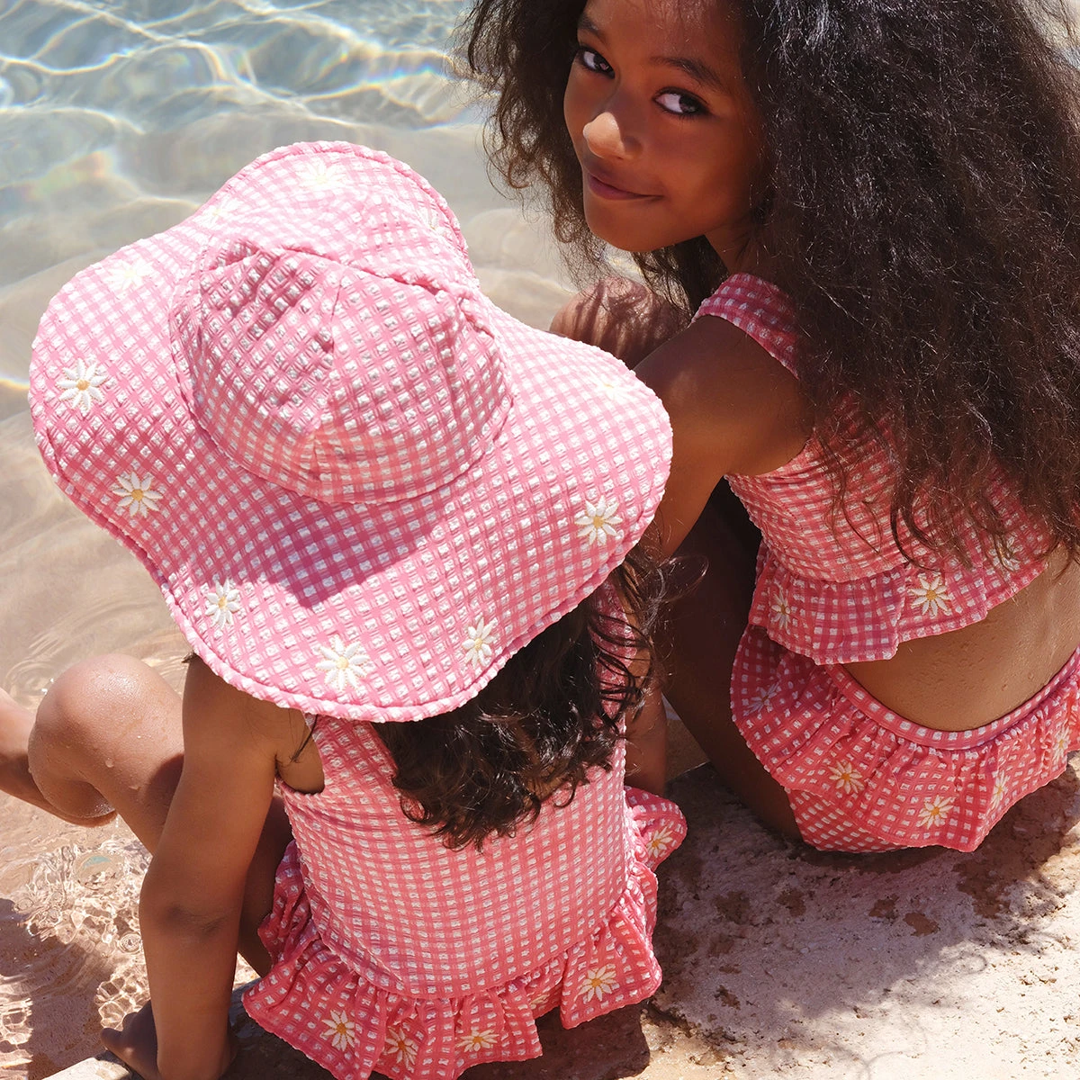 Soline Swim Hat In Desert Rose By Konges Sløjd - Image 3