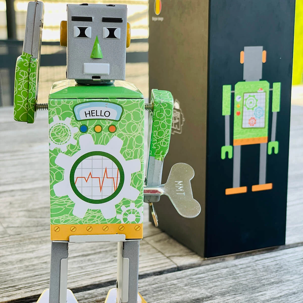 Eco Bot Wind Up Tin Robot (Limited Edition) By Mr & Mrs Tin - Image 5