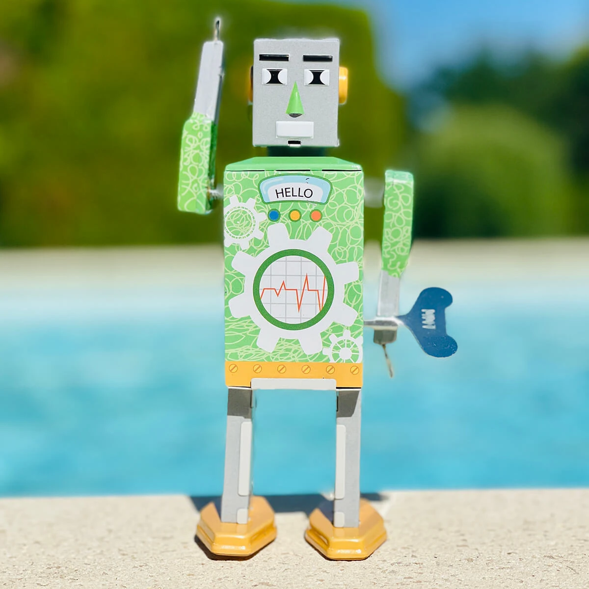 Eco Bot Wind Up Tin Robot (Limited Edition) By Mr & Mrs Tin - Image 2